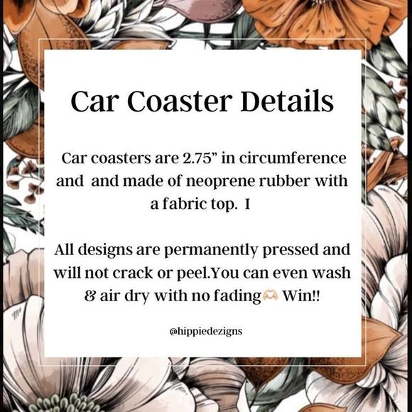 Mama Animal Print Car Coaster | Animal Print Car Coaster Set | Car Accessories - Picture 8 of 12